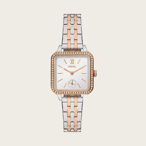 Fossil BQ3907 Colleen Three-Hand Two-Tone Stainless Steel Women's  Watch